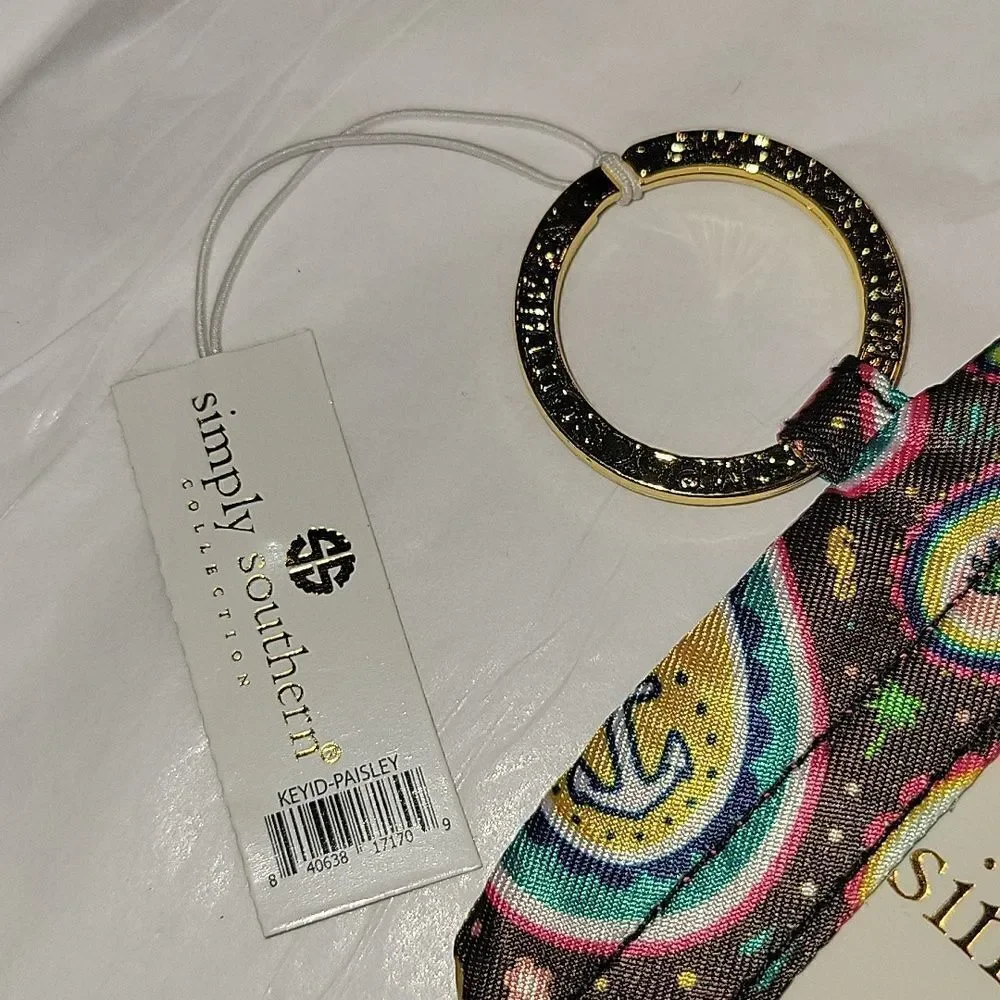 Simply Southern Keyring Key Ring ID Wallet Card holder  NWT P.
